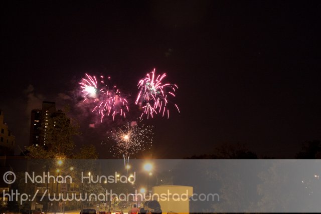 Minneapolis fireworks on 4 July 2010